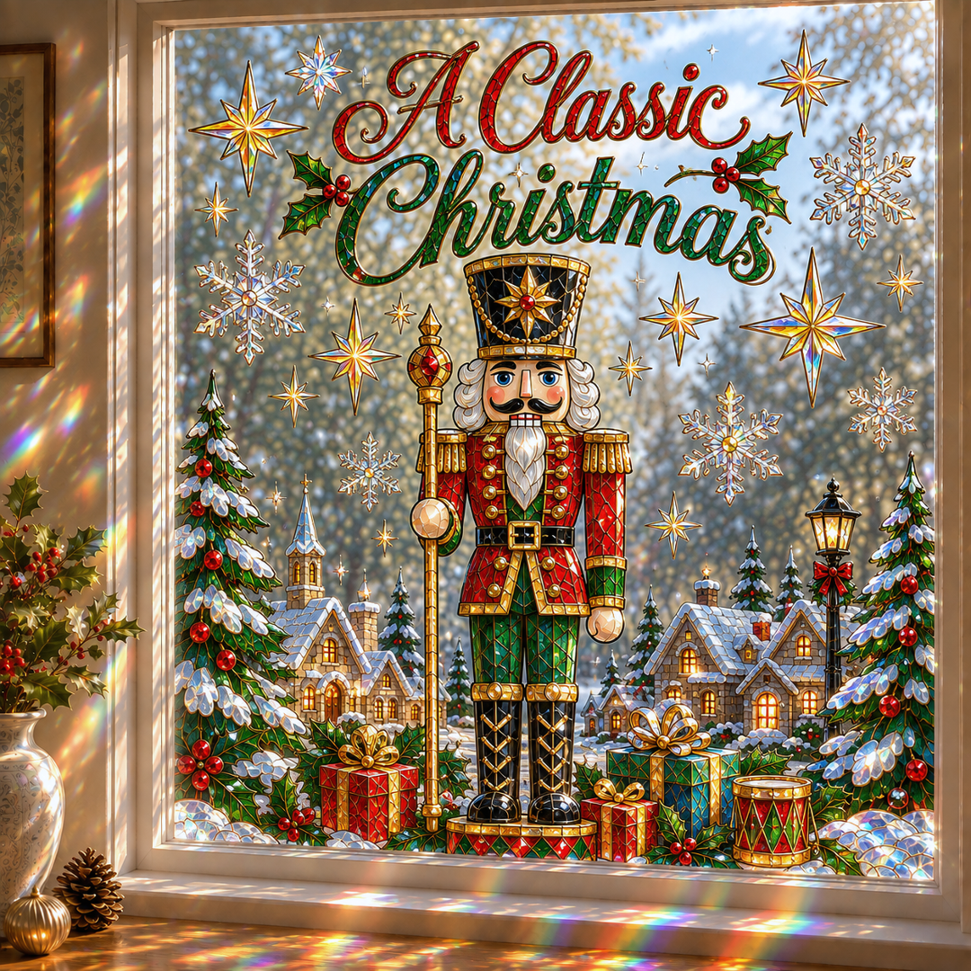🔥Last 75pcs🎉-🎄🪟Christmas Classics Scenic Window Sticker – Turn Every Window Into a Christmas View