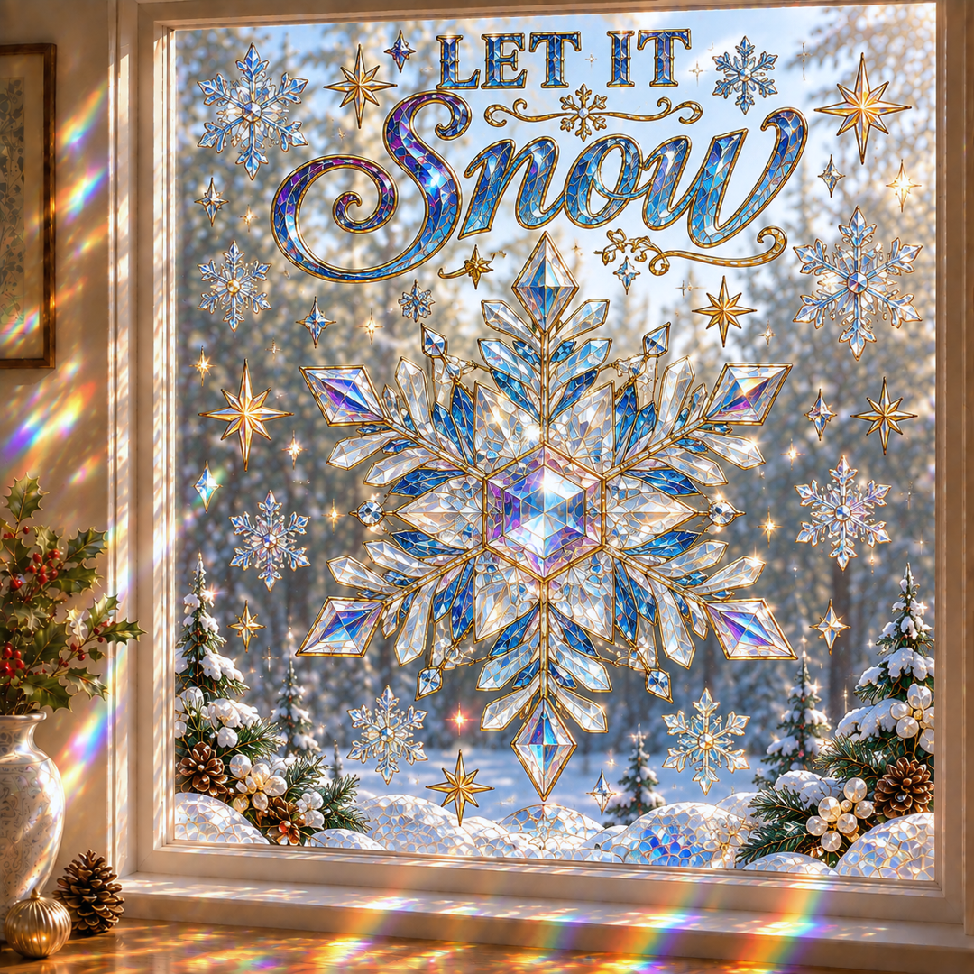 🔥Last 75pcs🎉-🎄🪟Christmas Classics Scenic Window Sticker – Turn Every Window Into a Christmas View