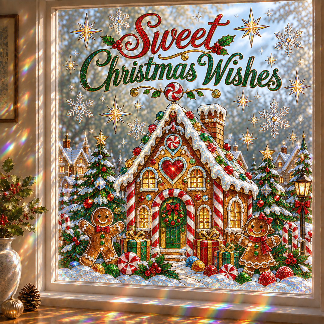 🔥Last 75pcs🎉-🎄🪟Christmas Classics Scenic Window Sticker – Turn Every Window Into a Christmas View