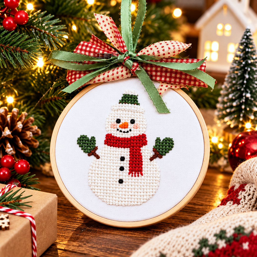 🔥Last 75pcs🎉-🎄🧵Christmas Embroidery Ornament DIY Kit – A Handmade Christmas Keepsake to Treasure