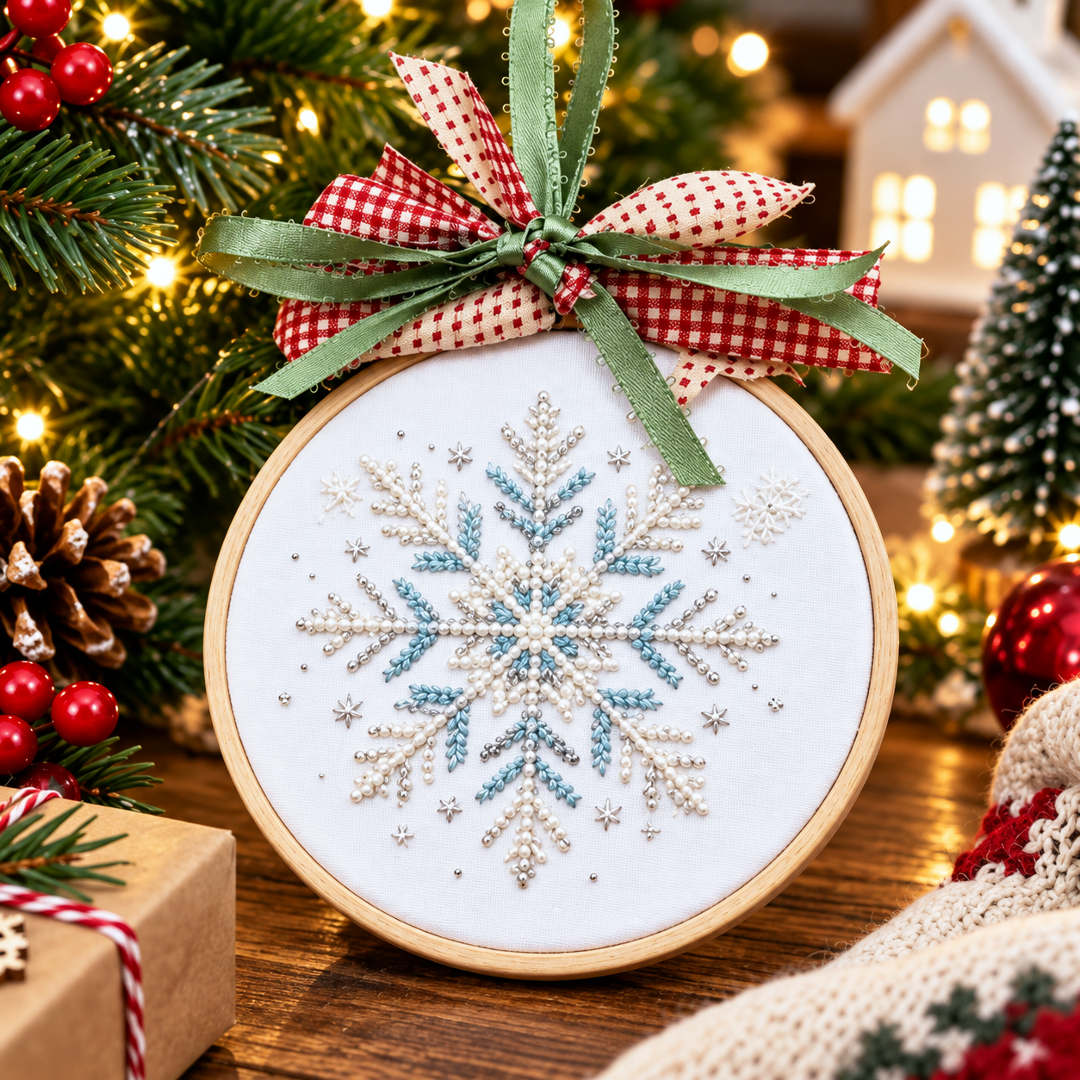 🔥Last 75pcs🎉-🎄🧵Christmas Embroidery Ornament DIY Kit – A Handmade Christmas Keepsake to Treasure