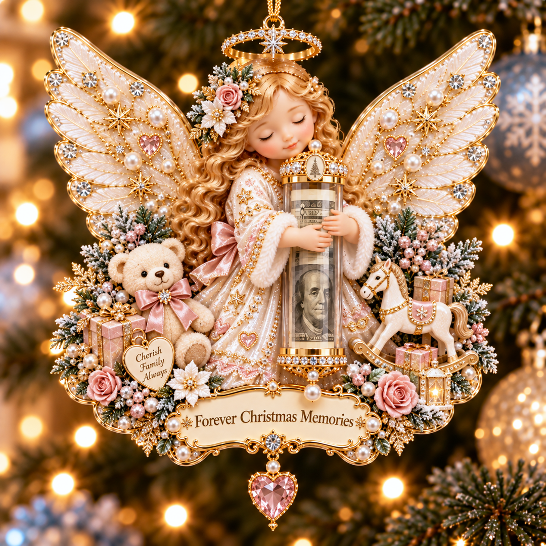 🔥Last 40pcs🎉-👼💵 Christmas Angel Cash Holder Ornament – Meaningful Money Gift & Holiday Keepsake