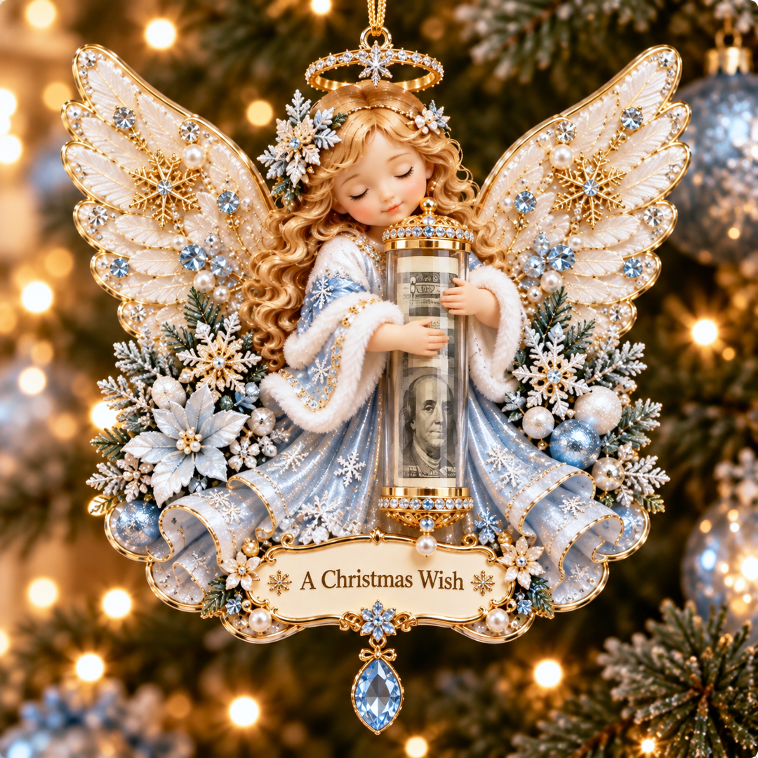 🔥Last 40pcs🎉-👼💵 Christmas Angel Cash Holder Ornament – Meaningful Money Gift & Holiday Keepsake