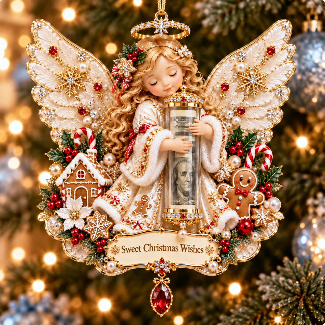 🔥Last 40pcs🎉-👼💵 Christmas Angel Cash Holder Ornament – Meaningful Money Gift & Holiday Keepsake