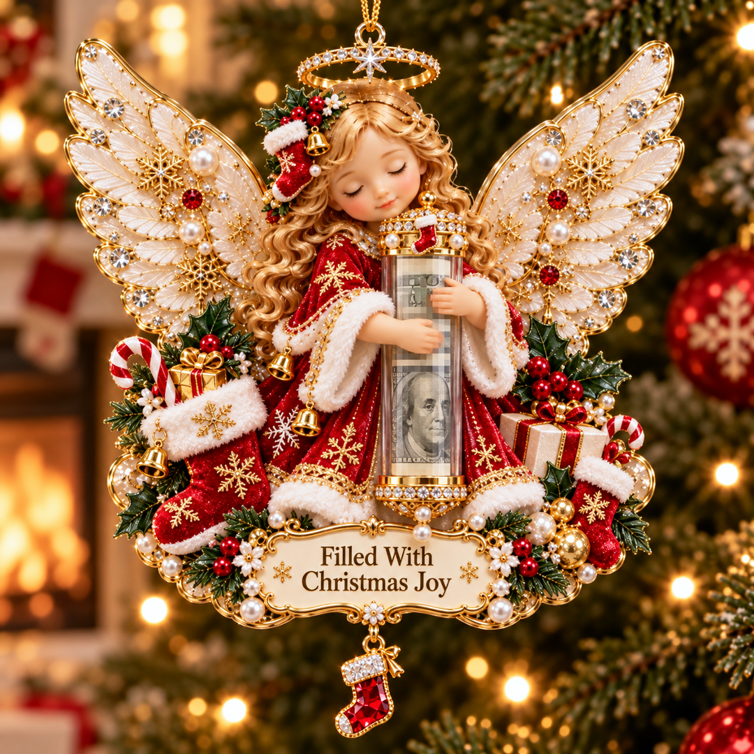 🔥Last 40pcs🎉-👼💵 Christmas Angel Cash Holder Ornament – Meaningful Money Gift & Holiday Keepsake