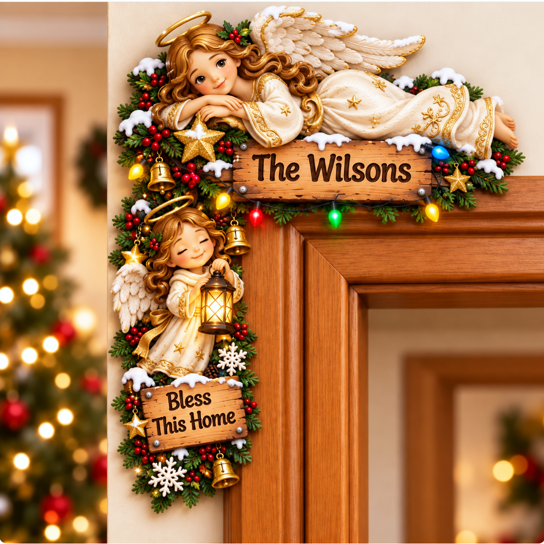🔥Last 75pcs🎉-🎅🚪Personalized Christmas Door Corner Christmas Decor
