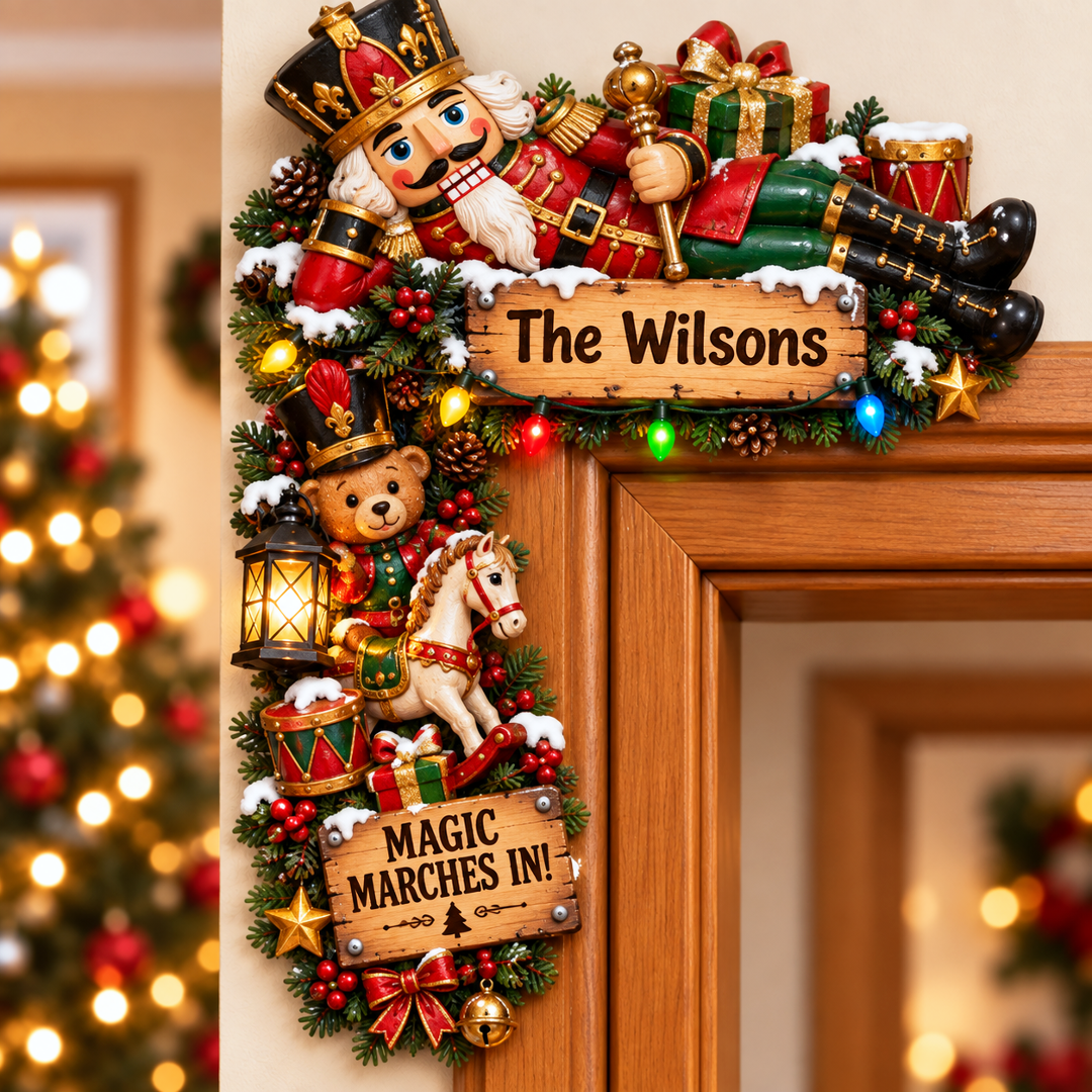 🔥Last 75pcs🎉-🎅🚪Personalized Christmas Door Corner Christmas Decor