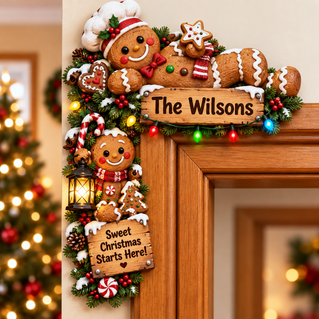 🔥Last 75pcs🎉-🎅🚪Personalized Christmas Door Corner Christmas Decor
