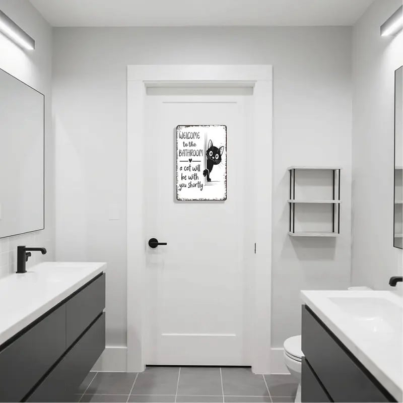 🔥 New Year Hot Sale 49% OFF🖤🐱 Vintage Black & White Cat Wall Art — Timeless Charm for Cat Lovers