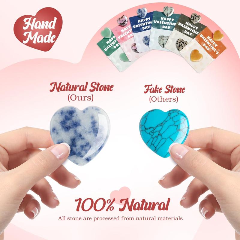 🔥 New Year Hot Sale 49% OFF💖💎 Valentine's Day Gem Gifts for Kids & Adults – 24 Pack Prefilled Cards with Heart-Shaped Gemstones💕💎