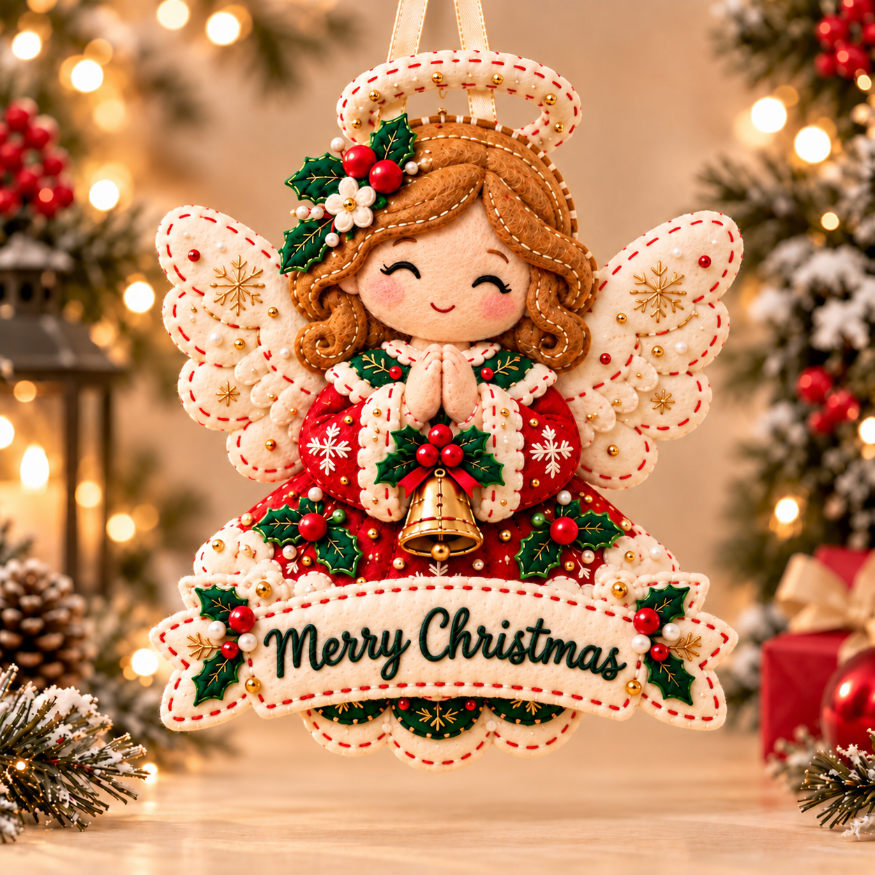 🎅 Handcrafted Felt Christmas Ornament🎄Bring Warm Holiday Magic Home