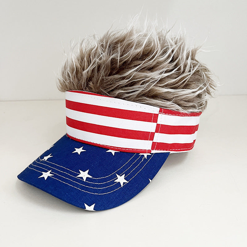 🎉American Flag Wig Hat - Celebrate 250 Years of American Heritage in Style!