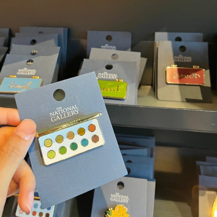 🎨 The National Gallery Artist Palette Enamel Pin
