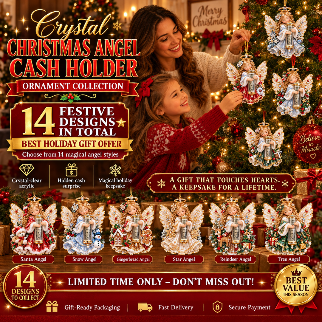 🔥Last 40pcs🎉-👼💵 Christmas Angel Cash Holder Ornament – Meaningful Money Gift & Holiday Keepsake