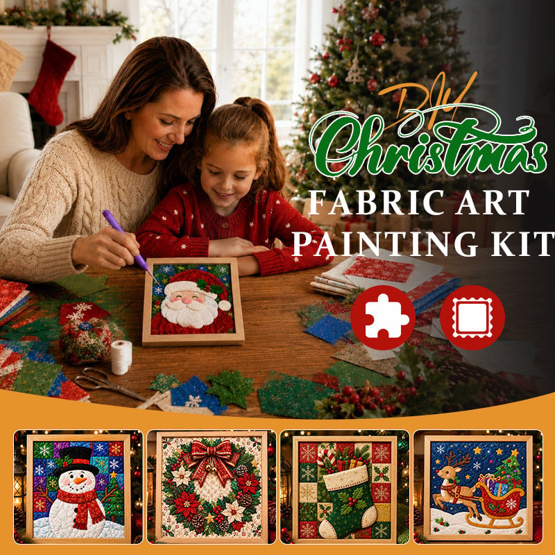 🔥Limited time 70% OFF - 🎅🧵DIY Christmas Fabric Art Painting Kit – Create Your Own Holiday Masterpiece