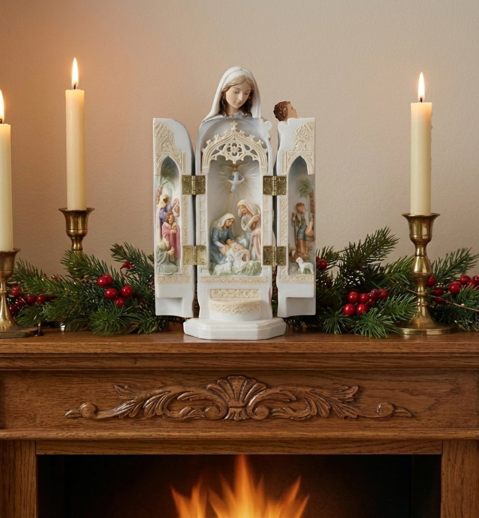 🔥 New Year Hot Sale 49% OFF✝️🙏 Nativity Triptych Statue  — A Sacred Scene in Three Panels ✨🕊️