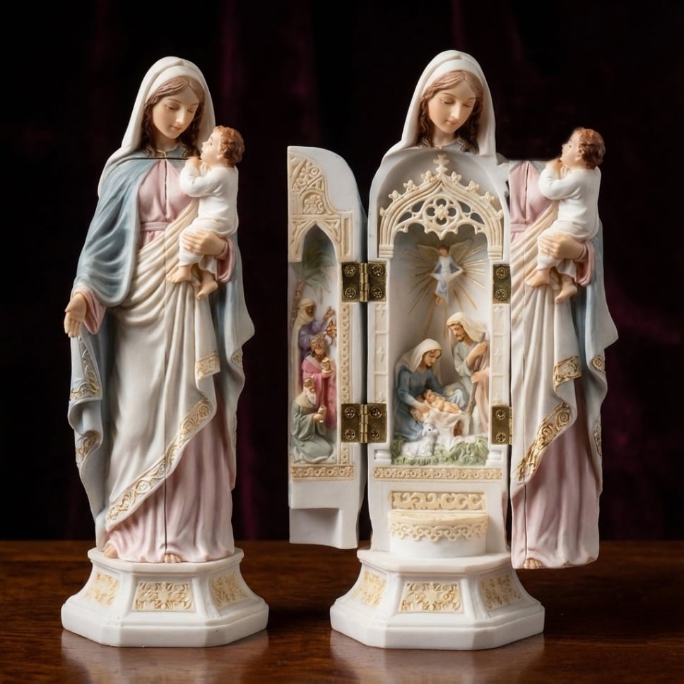 🔥 New Year Hot Sale 49% OFF✝️🙏 Nativity Triptych Statue  — A Sacred Scene in Three Panels ✨🕊️