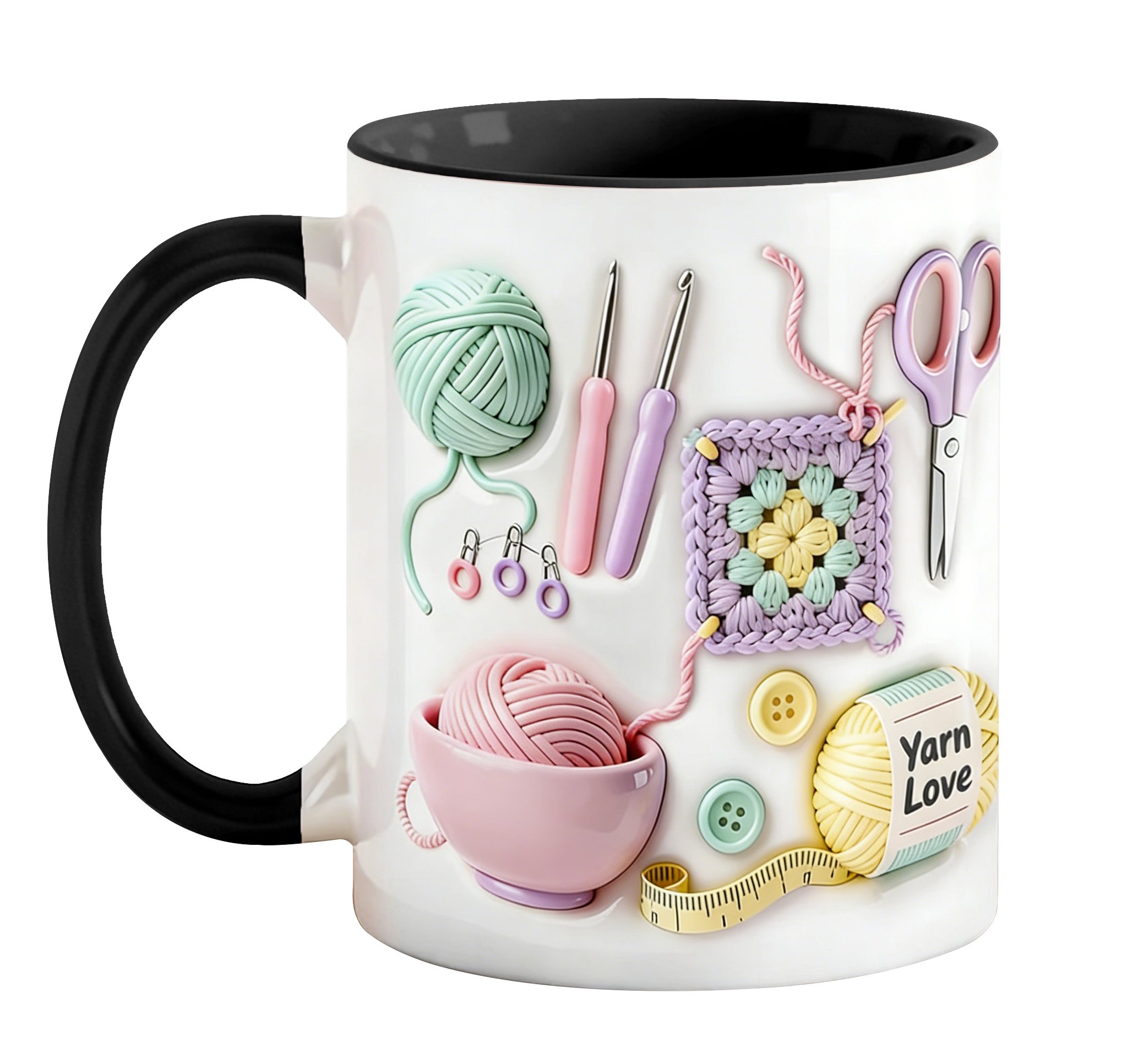🔥Last Day 50% OFF - 🧵💛Yarn Love Mug, Gift For Crafters And Creative Souls☕
