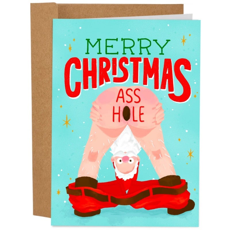 🎄Christmas Hot Sale 49% OFF🎅Greetings Funny Inappropriate Christmas Card 9-Piece Set🎁