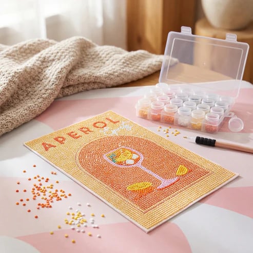 🖼️Premium Sip & Sparkle - DIY Diamond Painting Kit