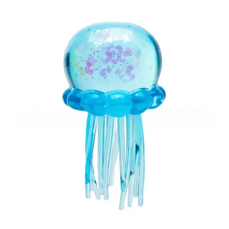 🐣EASTER SALE 49% OFF! ✨ Cute Glitter Jellyfish Squishy, Easter Basket Stuffer for Kids