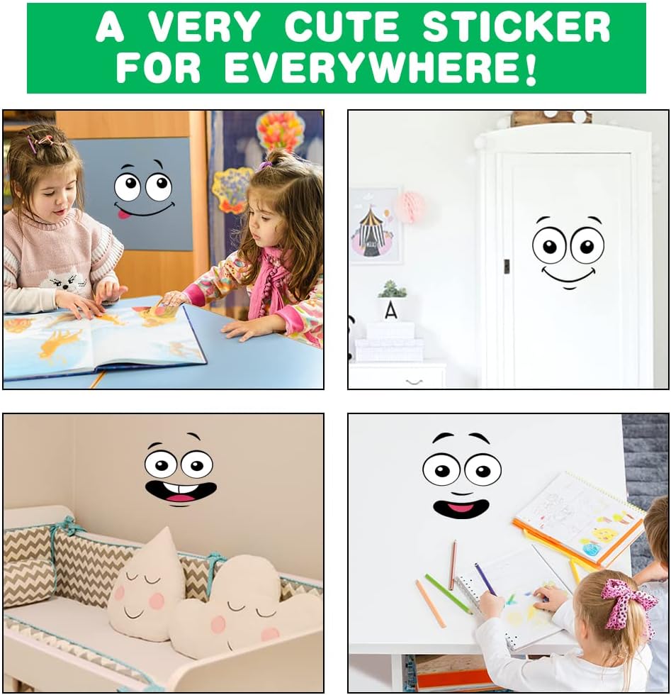 🔥 New Year Hot Sale 49% OFF ♻️😊 Eco-Friendly Trash Can Face Sticker Set — Fun Sorting · Easy Recycling · Planet Friendly 🌱🌍