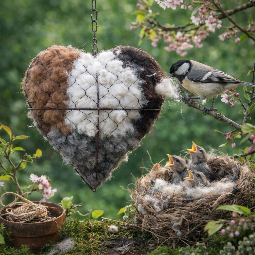 🎄Flash Sale 50% OFF 🔥Handmade Alpaca Fiber Bird Nesting Heart