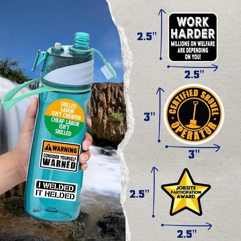 🔥LAST DAY 49% OFF 😆🛠️120Pcs Blue Collar Funny Stickers—For Hard Workers with a Sense of Humor 👷‍♂️🧰