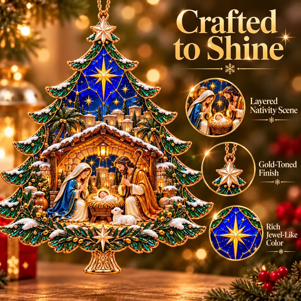 🔥Limited time 70% OFF - 🎄✝️2026 Nativity Christmas Tree Ornament - Bring Faith & Joy to Your Christmas Tree