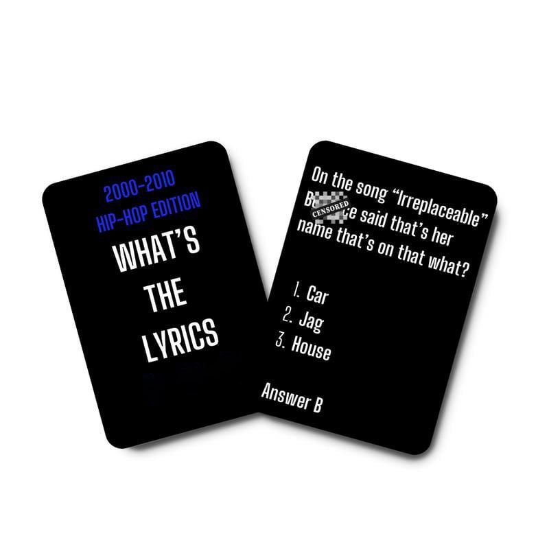 🔥Last Day 49% OFF -🎶🎤2000-2010 R&B Edition Finish the Lyric & R&B Trivia Card Game for 2000s-2010s Fans✨