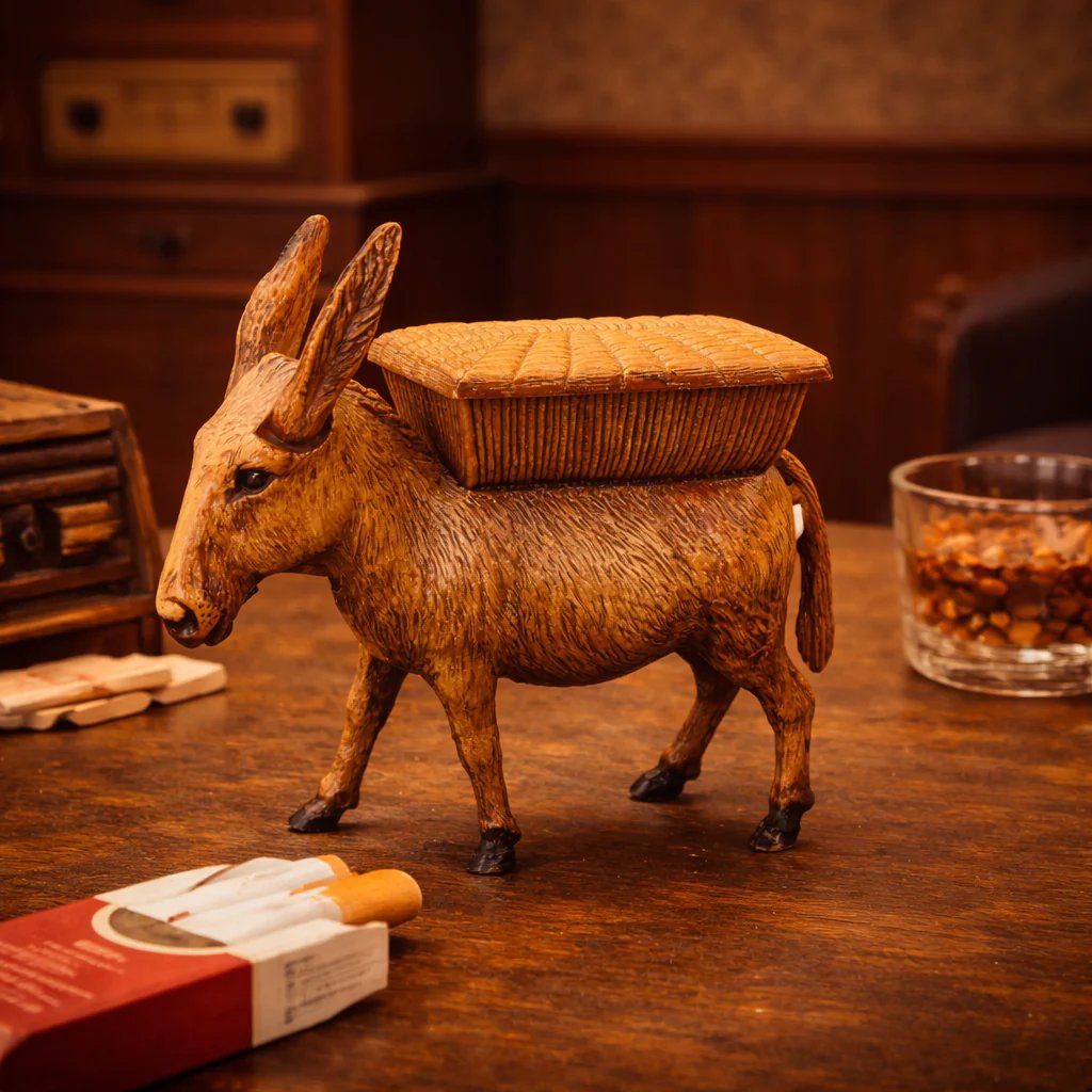 🔥Last Day 49% OFF - 🐴🚬Vintage Donkey Cigarette Dispenser
