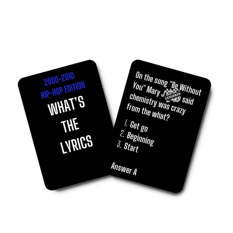 🔥Last Day 49% OFF -🎶🎤2000-2010 R&B Edition Finish the Lyric & R&B Trivia Card Game for 2000s-2010s Fans✨