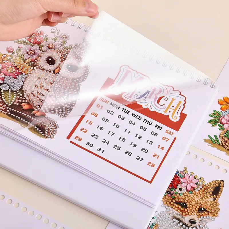 🎄Christmas Sale 49% Off 🗓️2026 DIY Diamond Painting Desk Calendar — Craft, Relax & Shine All Year 💎✨