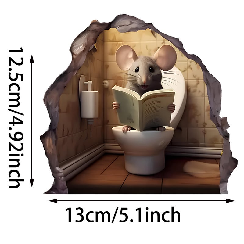🔥Limited Time Offer!🐭3D Mouse Wall Stickers