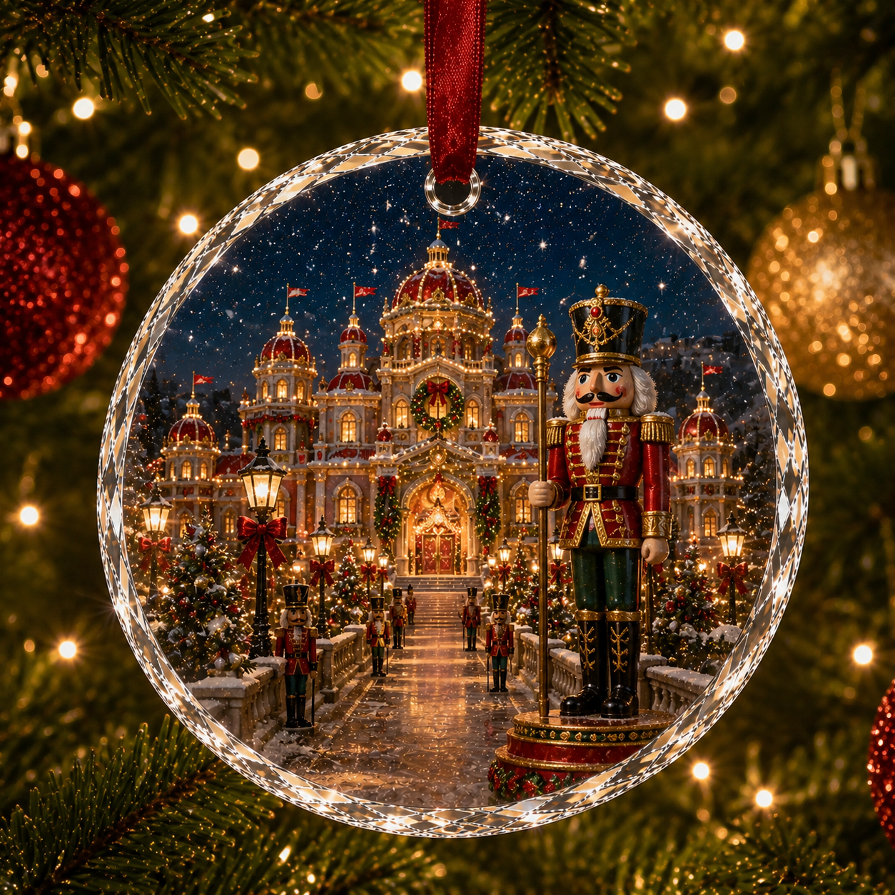 🔥Limited time 70% OFF -✨🎄Christmas Landscape Scene Ornament – Festive Holiday Hanging Decoration
