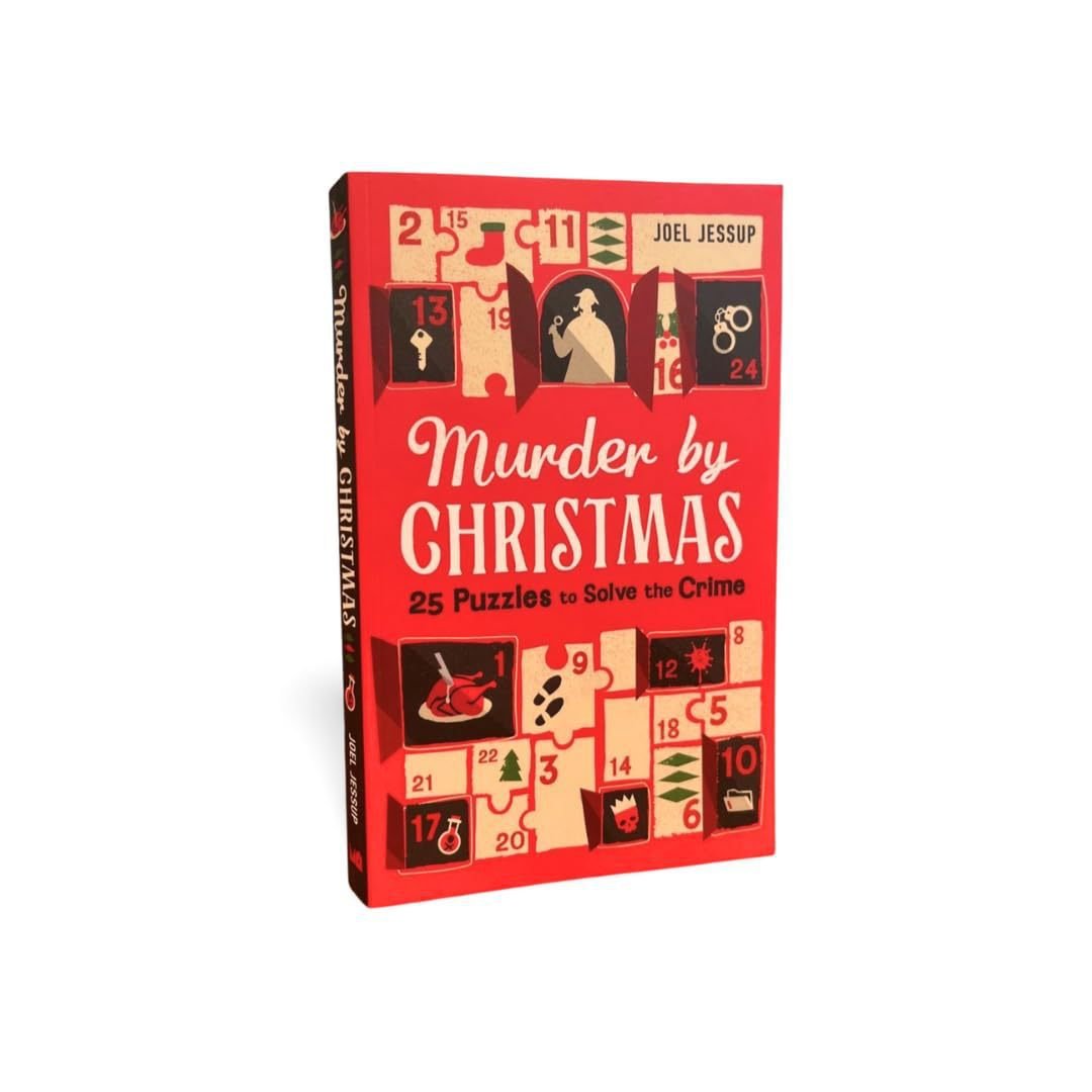 🎄Christmas Sale 49% Off🎁Murder by Christmas: 25 Puzzles to Solve the Crime🕵️🔎