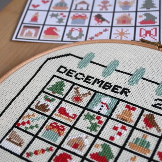 🎄Christmas Sale 49% Off 🧵Cross Stitch Advent Calendar 2025🎨