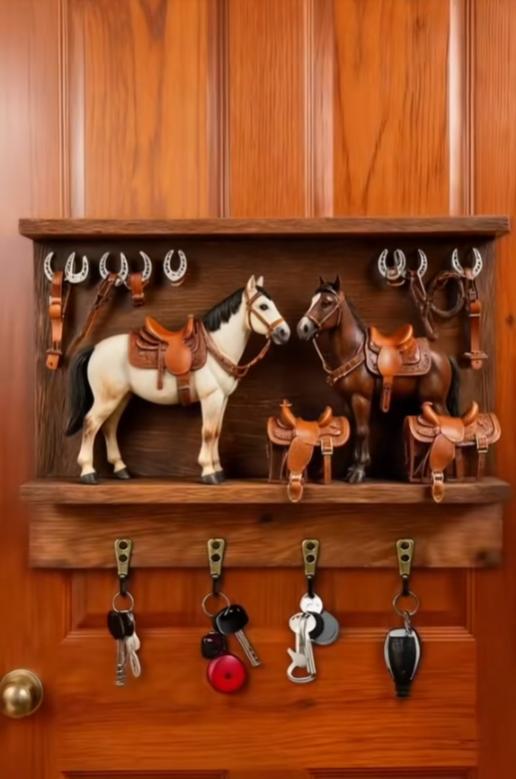 🔥LAST DAY 49% OFF🔑Western Equestrian Key Organizer: Turn Key-Hunting into Ranch-Style Ease🤠