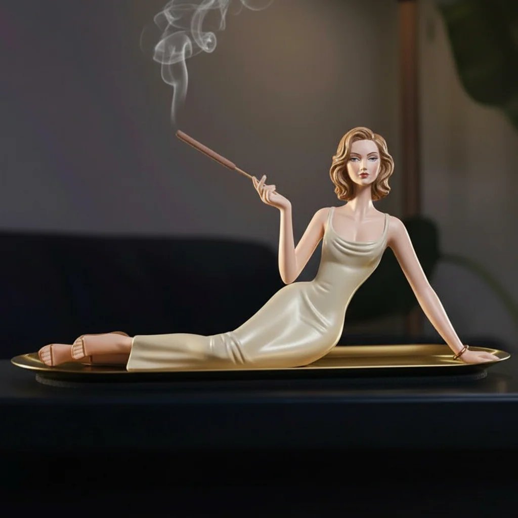 🔥LAST DAY 49% OFF Handcrafted Ceramic Aroma Statue✨With attached ash tray