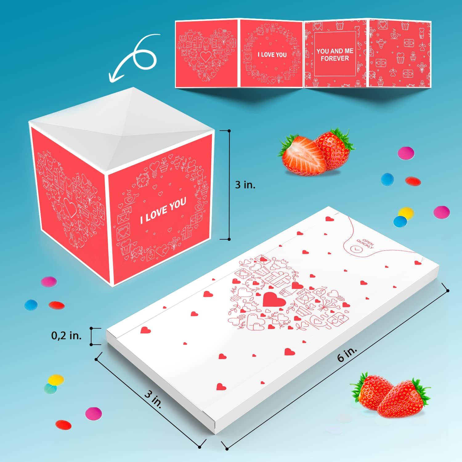 🎄Christmas Sale 49% Off✨Christmas Exploding Confetti Surprise Card – Pop-Up Joy in Every Envelope 🎉💌