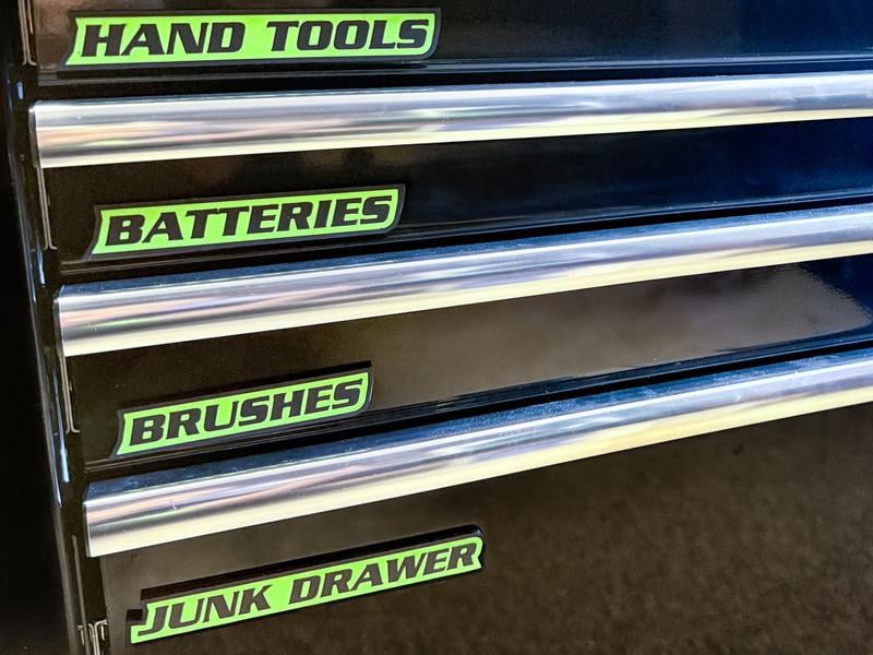 🔥LAST DAY 50% OFF🧲Custom Magnetic Toolbox Labels 🔧12-Pack 3D Printed Organizer Set