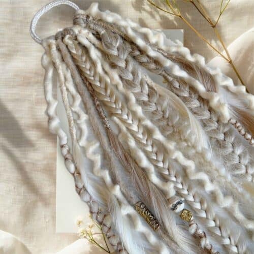 🔥 New Year Hot Sale 49% OFF👩🏼‍🦱🌊 Elastic Dread Ponytail — One-Minute Boho Magic✨💁‍♀️