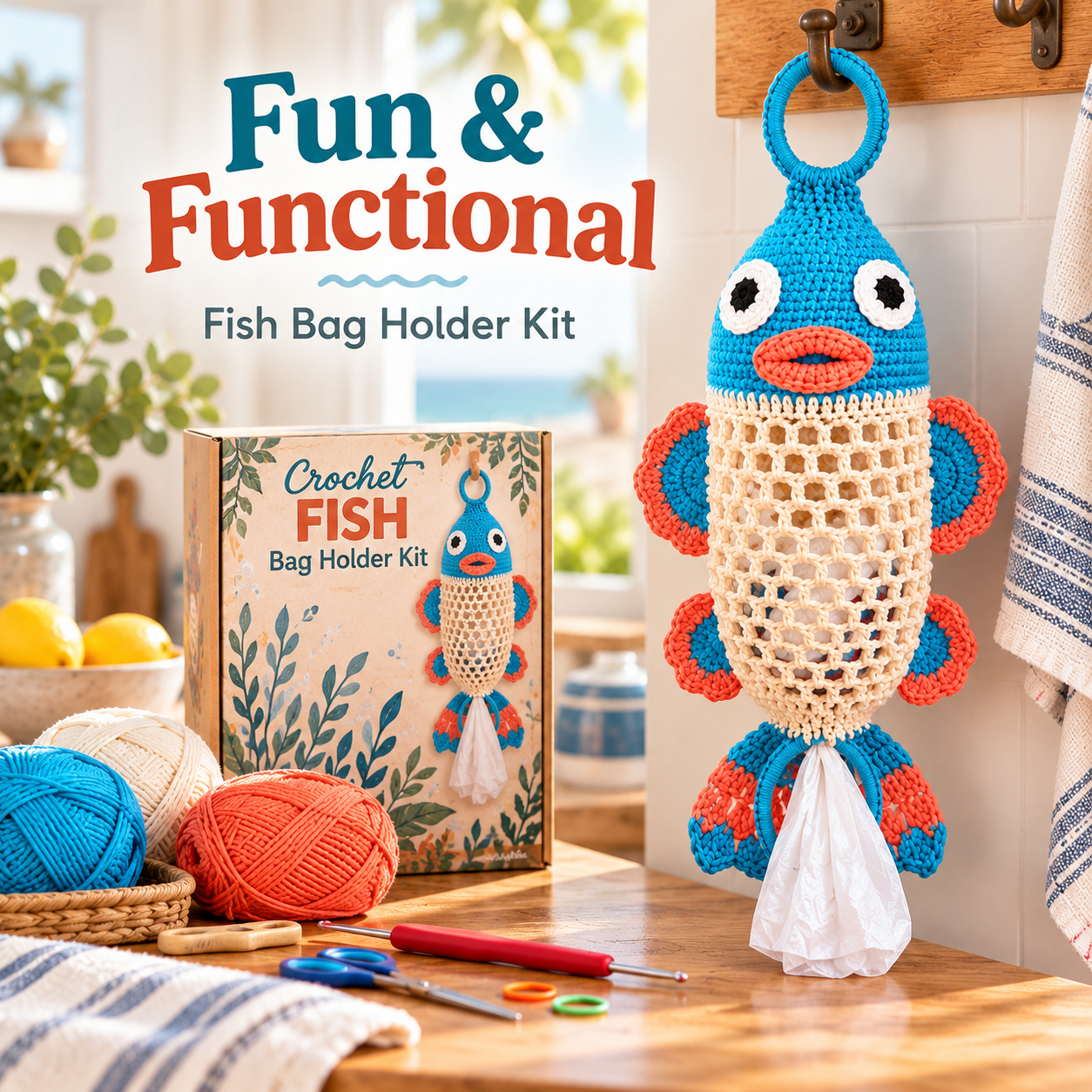 🔥Last 40pcs🎉-✨Crochet Animal Bag Holder DIY Kit Cute 