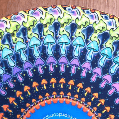 🔥 New Year Hot Sale 49% OFF🎶🌀 Animated Zoetrope Slipmat — 12″ Optical Illusion Turntable Mat💿👀