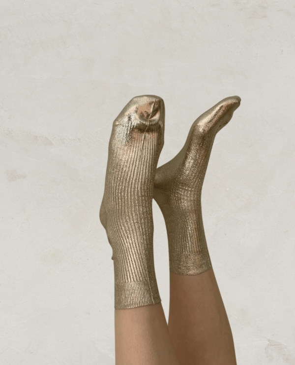 🔥LAST DAY 49% OFF🧦✨ Metallic Silk Sock — Where Luxury Meets Light💖