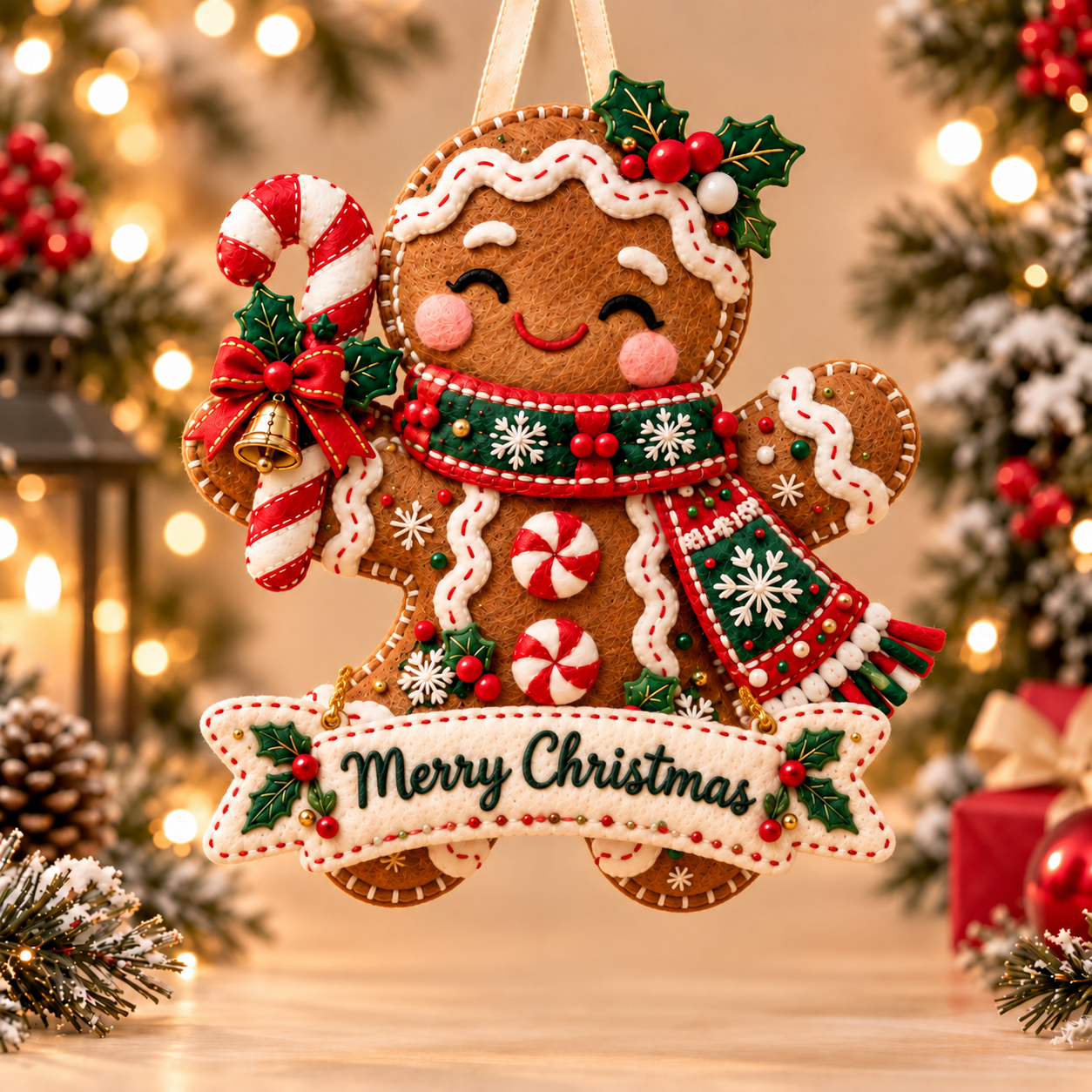 🎅 Handcrafted Felt Christmas Ornament🎄Bring Warm Holiday Magic Home