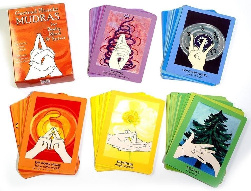 🔥 New Year Hot Sale 49% OFF🙌🧘‍♀️ MUDRA Cards for Body, Mind & Spirit — A Handy Course in Yoga & Spiritual Meditation 📿🌿