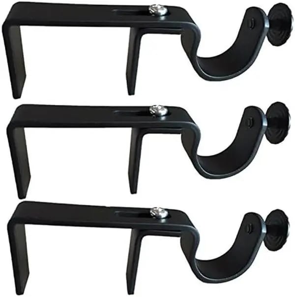 🔥2026 Spring Special Offer: 49% Off - ⚡No Drill Curtain Rod Bracket Attachment over Blinds Curtains🏠