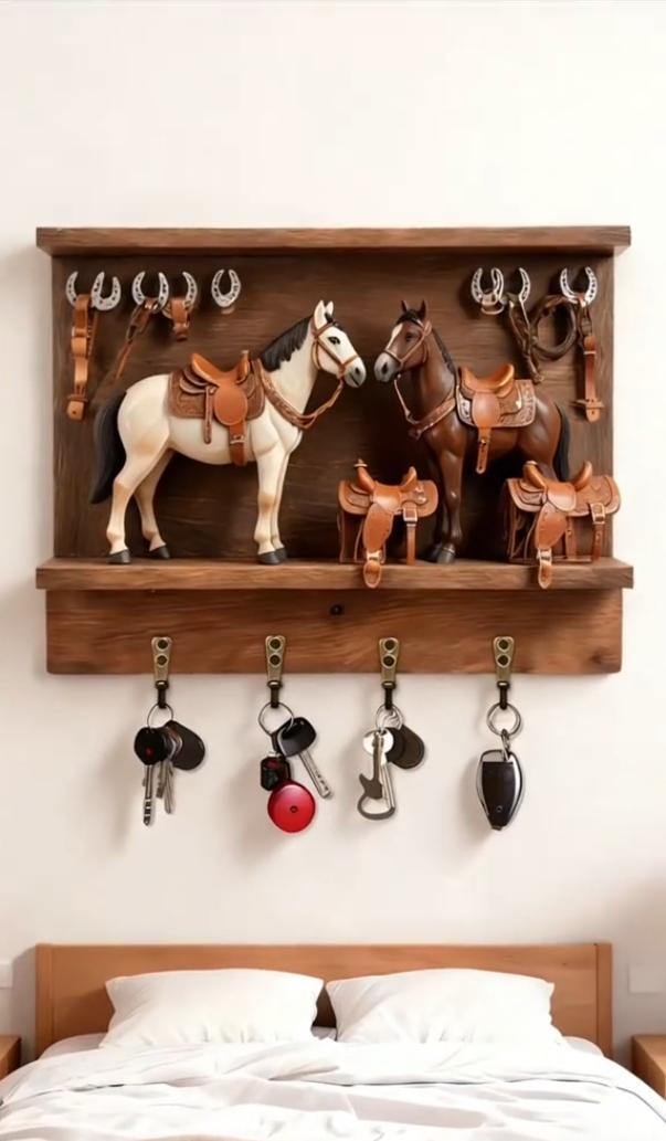 🔥LAST DAY 49% OFF🔑Western Equestrian Key Organizer: Turn Key-Hunting into Ranch-Style Ease🤠