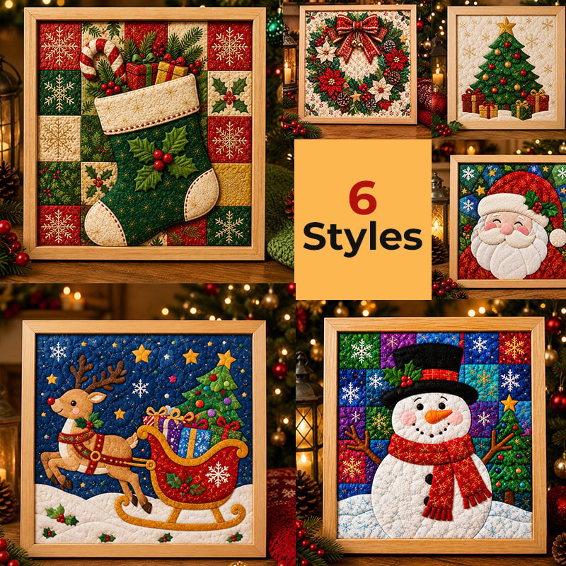 🔥Limited time 70% OFF - 🎅🧵DIY Christmas Fabric Art Painting Kit – Create Your Own Holiday Masterpiece